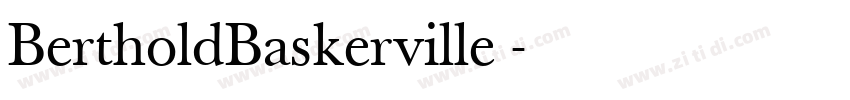 BertholdBaskerville 字体转换 BertholdBaskerville 字体转换